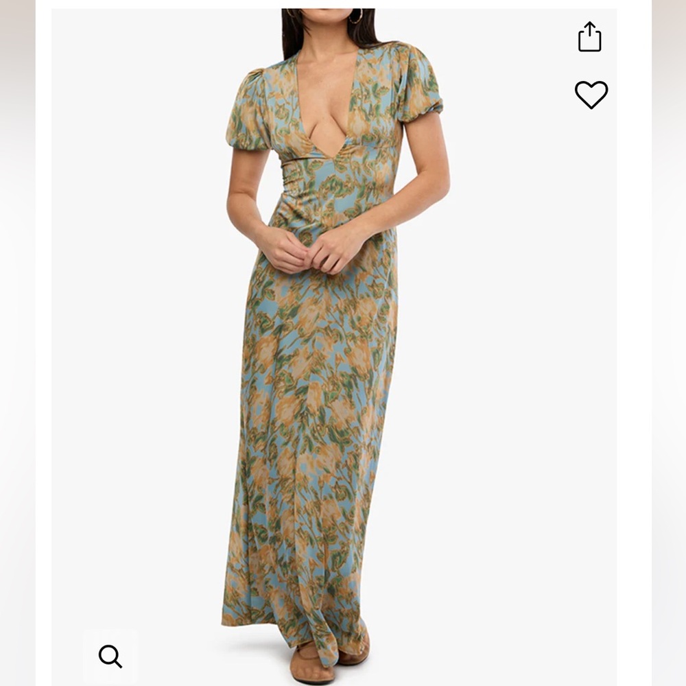 We Wore What Puff Sleeve Maxi Dress